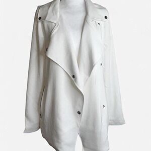 Joan Vass Studio White Jacket – Size Small Chic and versatile white jacket